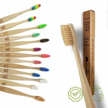 Cargar imagen en el visor de la galería, Kit de cepillos de dientes de bambú